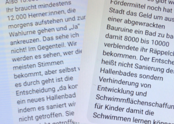 Facebook Kommentare gegen die Bürgerinitiative zur Wiederinbetriebnahme des Hallenbads Eickel