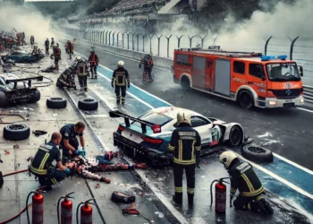 Dramatische Explosion am Nürburgring: Ein Blick auf die Ereignisse und Sicherheitsaspekte Symbolbild; Dramatische Explosion