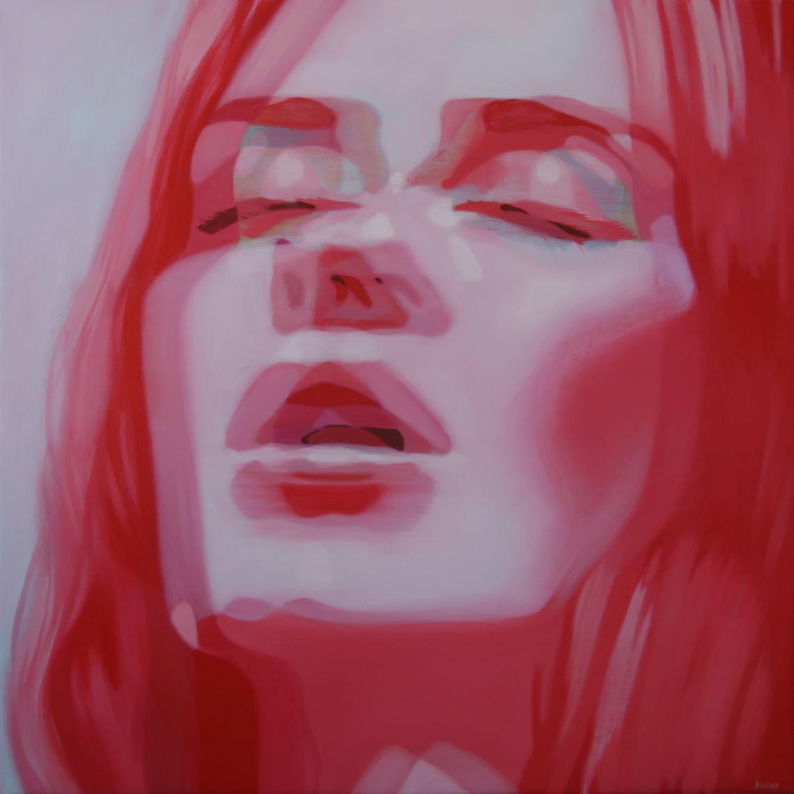 KUBOSHOW Kunstmesse Herne 2025: Die Entdeckermesse für junge Talente Bild: Alvine Bautra Don't question my space time, oil on canvas, 100 x 100 x 3 cm