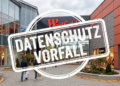 Aktuelle Informationen zum Datenschutz-Vorfall im Westfield Ruhr Park Bochum. Das Bild zeigt den Eingangsbereich des Einkaufszentrums mit einem entsprechenden Warnhinweis.