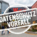 Aktuelle Informationen zum Datenschutz-Vorfall im Westfield Ruhr Park Bochum. Das Bild zeigt den Eingangsbereich des Einkaufszentrums mit einem entsprechenden Warnhinweis.