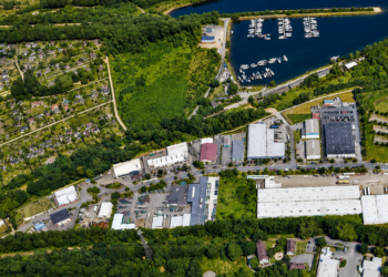 Herner Bebauungsplan 116: Ratswille oder Verwaltungspraxis? Luftbild eines Teils des Geltungsbereichs des Bebauungsplans Nr. 116 der Stadt Herne an der Friedrich-der-Große-Straße.