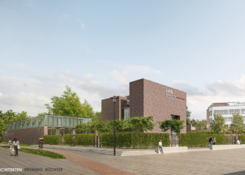 Zaun am Archäologiemuseum für eine Million Euro – weil das Ordnungsamt versagt LWL-Museum für Archäologie und Kultur, Westfälisches Landesmuseum in Herne, mit neuem Zaun.