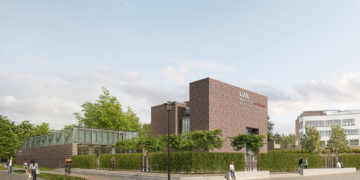 LWL-Museum für Archäologie und Kultur, Westfälisches Landesmuseum in Herne, mit neuem Zaun.