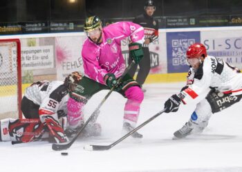 Herner EV vor Doppeltest in Hamm und gegen Leipzig Nick Ford im Spiel gegen die Herforder Ice Dragons.